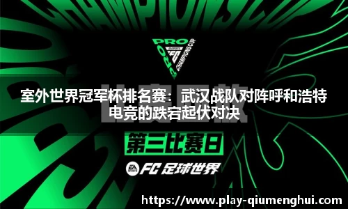 室外世界冠军杯排名赛：武汉战队对阵呼和浩特电竞的跌宕起伏对决